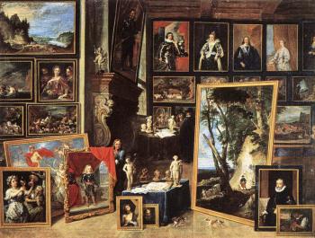 David Teniers The Younger : The Gallery Of Archduke Leopold In Brussels III